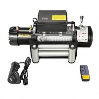 Treuil électrique à câble métallique 12V 200kg avec télécommande pour le levage de voitures, de bateaux et d'ancre