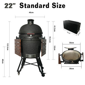 Parrilla Kamado Auplex Ultra Epicure de 27 Pulgadas, Estilo Coreano Moderno, de Cerámica, con Acabado de Esmalte de Porcelana, para Acampar al Aire Libre - Product Image 4