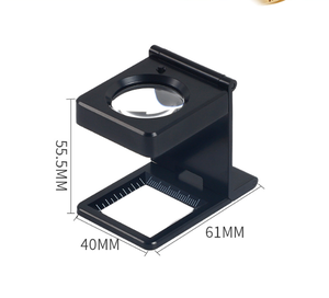 Lente d'ingrandimento ottica in metallo da 26 mm con scala centimetrica e in <span class=keywords><strong>pollici</strong></span> per tessuti, carta, stampa, gioielli e apprezzamento di monete - Product Image 3