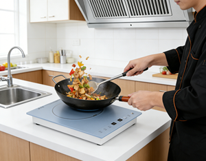 <span class=keywords><strong>Cocina</strong></span> de Inducción <span class=keywords><strong>Eléctrica</strong></span> Integrada de 2200w, <span class=keywords><strong>Portátil</strong></span>, Delgada, con Control Táctil y un Solo Quemador - Product Image 5