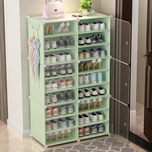 <b>Shoe</b> <b>Rack</b> Cabinet Plastic Multi Layer Dustproof <b>Storage</b> For Home Dormitory Modern Minimalist Design Freestanding - Product Image 3