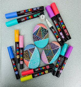 Marqueurs de peinture <span class=keywords><strong>Posca</strong></span>, marqueurs 1M avec pointes extra fines, ensemble de marqueurs <span class=keywords><strong>Posca</strong></span> à peinture acrylique pour fournitures artistiques - Product Image 5
