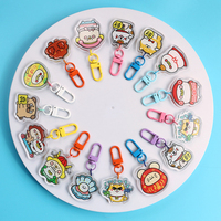 Porte-clés Personnalisés en Acrylique Nom Monogramme Photo Logo Sur Mesure Effet Holographique Arc-en-ciel Fournisseur avec Résine Époxy Coulée