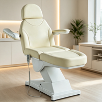 Fauteuil de beauté électrique à 3 moteurs, lit facial inclinable, fauteuil de massage cosmétique réglable pour salon, spa, tatouage, clinique de beauté