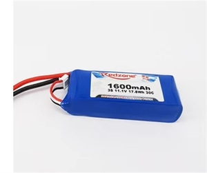 Batería GGDX <span class=keywords><strong>Redzone</strong></span> Lipo 30C 1600mAh 11.1V 3S, Accesorio de Alta Potencia para Drones - Product Image 3