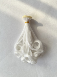 Jd/sd poupée perruque haute température soie poire fleur Curl perruque peut être faite par les cheveux Luoli 20 <span class=keywords><strong>cm</strong></span> de Long - Product Image 5