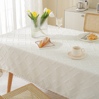 Nappe carrée simple scandinave tissée anti-chaleur anti-dérapante couverture de table basse pour la maison salon table isolante à la chaleur