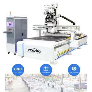 Configuração superior Saw Blade Cutter e ATC CNC Router Vacuum T-slot Table Machine com bom preço