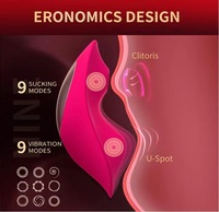 App-gesteuerter Tragbarer Slip-Vibrator Klitoris-Stimulator Saugvibrator Großhandelslieferant