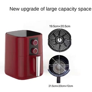 Friteuse à air numérique 6L de grande capacité du fabricant Four électrique intelligent Cuisine domestique RV Friteuse automatique sans fumée personnalisée - Product Image 4