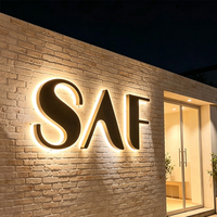 Enseigne extérieure personnalisée pour vitrine, lettres de magasin LED rétroéclairées, logo publicitaire pour bâtiment commercial, étanche IP65, formes 3D pour