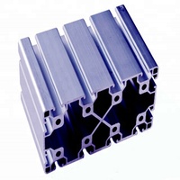 Profilé en aluminium à fente en T extrudé 6063 anodisé industriel robuste 80160 pour table de travail