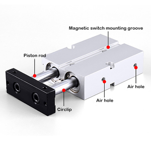กระบอกลมนิวเมติกแบบลูกสูบคู่ รุ่น TN20 คุณภาพสูง สำหรับแรงดันลม TN - Product Image 5