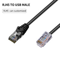 Cable Usb de 1m a Rj45 para consola, accesorio esencial Compatible con enrutador de tp-link, Netgear,Ubiquity