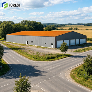 Pre Engineered Industrial Steel Frame Logistics Depot Warehouse Large Capacity Modular <b>Metal</b> Storage Facility - Product Image 1