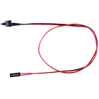 Câble de commutation électrique, pour ordinateurs PC, bouton-poussoir pour réinitialisation automatique, 50cm de Long, bouton-poussoir SW