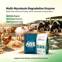 Agent soluble dans l'eau pour prévenir la dégradation des mycotoxines dans les aliments pour animaux, efficace contre l'aflatoxine, la vomitoxine, la toxine T-2, etc.