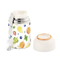 Recipiente Térmico de Acero Inoxidable con Aislamiento al Vacío, Tapa con Hebilla, Boca Ancha, Antiderrames, para Oficina, Aire Libre y Campus, con Impresión Personalizada