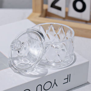 Contenitore Classico da Cerimonia o Festival per Frutta Snack e Dolci Scatola Portagioie e Cosmetici <span class=keywords><strong>Vintage</strong></span> Raffinato Barattolo in <span class=keywords><strong>Vetro</strong></span> Cristallo - Product Image 3