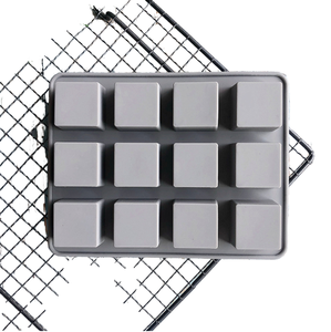 <span class=keywords><strong>Moldes</strong></span> <span class=keywords><strong>de</strong></span> silicona para jabón, 12 cavidades, cuadrado, hecho a mano, molde para hornear, molde para pasteles, <span class=keywords><strong>hacer</strong></span> hielo, pudín, Muffin, pan, Brownie, respetuoso con el medio ambiente - Product Image 1