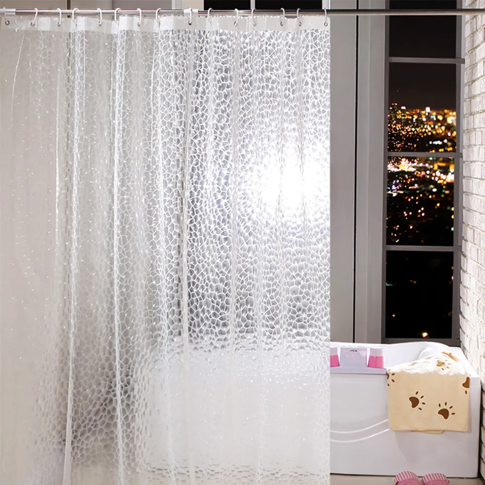 Cheap Folding Customized Style Home Decor Shower Waterproof Curtain