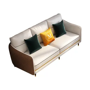 Modern oturma odası kanepeleri Set U şekilli Reclinable kanepeler lüks mikrofiber kumaş kesit kanepe ev mobilya 7 koltuklu