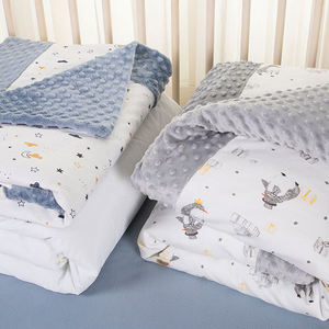 Literie pour bébé, grande taille, en coton doux, double face, tissu molletonné, couette pour bébé, nouveau modèle, en stock - Product Image 2