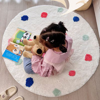 Tapis pour enfants tapis ronds tapis de salon chambre tapis tufté circulaire
