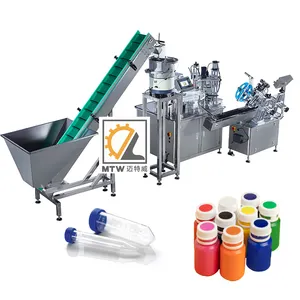 MTW gear pump automatic liquid tube filling and sealing capping machine