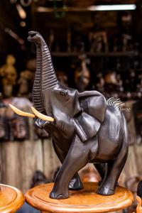 RENART AFRIKAN Auténtica Escultura de Madera Congoleña Madre e Hijo, Arte Tribal Africano Hecho a Mano - Product Image 5