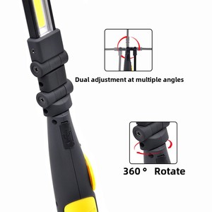 Lampes <span class=keywords><strong>de</strong></span> <span class=keywords><strong>travail</strong></span> portables étanches IPX4 COB à lumière blanche froide, base magnétique, <span class=keywords><strong>lampe</strong></span> torche <span class=keywords><strong>LED</strong></span> <span class=keywords><strong>rechargeable</strong></span> à intensité variable pour hôtel, réparation automobile - Product Image 2