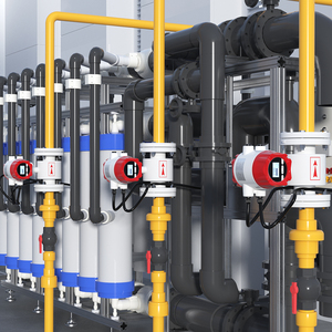 مقياس تدفق مغناطيسي كهرومغناطيسي لنسبة الحرارة الصناعية الصحية مغناطيسي pd340 متوفر عبر الإنترنت من المصنع - Product Image 1