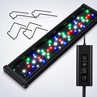 Lampu Akuarium WRGB dengan LED 5054/2835, Kontrol Kecerahan 10 Tingkat, Output 314-2280LM, dan Timer 3/6/9/12 Jam