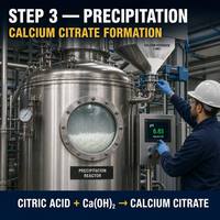 Acide citrique monohydraté industriel pour additif retardateur de durcissement du béton