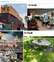Nouvelles tables rondes en stratifié compact HPL élevé pour la maison et les affaires