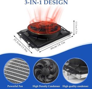 เครื่องปรับอากาศใน<span class=keywords><strong>รถยนต์</strong></span> TELCOOL 12V <span class=keywords><strong>ชุด</strong></span>ระบบ<span class=keywords><strong>แอร์</strong></span>ติดตั้งบนแผงหน้าปัด ใช้สำหรับรถยนต์โบราณ รถกระบะ รถตู้ รถบรรทุก รถแทรกเตอร์ รถขุด - Product Image 4