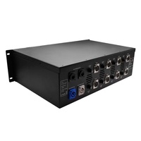 Contrôleur ARTNET pour le contrôle d'éclairage de signalisation et d'alimentation, tout-en-un, 8 ports, prend en charge l'entrée DMX pour l'éclairage LED de scène, en aluminium