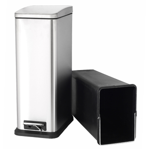 car waste bin Eco-Friendly Convenient Triple Lid Steel Hanging Trash Can Dust Bin Container Garbage Bag Stand Holder