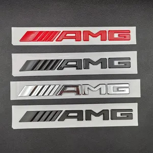 Stiker Emblem Huruf AMG <span class=keywords><strong>3D</strong></span> ABS untuk Bagasi Belakang Mobil Mercedes A B C E G W203 W204 W205 W176 W177 W212 W213 Aksesoris AMG - Product Image 6