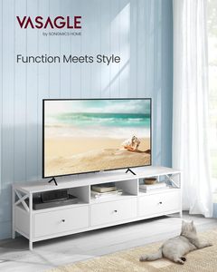 Meuble <span class=keywords><strong>TV</strong></span> pour <span class=keywords><strong>TV</strong></span> jusqu'à <span class=keywords><strong>80</strong></span> pouces, Table <span class=keywords><strong>TV</strong></span> avec 3 tiroirs et 3 étagères ouvertes, 40x178x50 <span class=keywords><strong>cm</strong></span>, pour le salon - Product Image 2