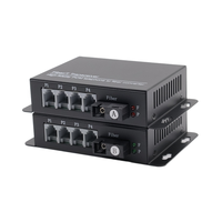Convertisseur de média à fibre optique 4 canaux monomode 20 km Multiplexeur PCM Transmetteur audio-vidéo avec Wi-Fi pour