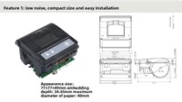Impresora Térmica Integrada Norgee NG-QR23 de 58 mm para Máquinas Expendedoras y Kioscos Médicos, con Interfaz USB TTL/RS232, en Stock