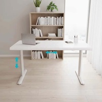 Cadre de bureau de jeu en acier à largeur réglable et hauteur réglable électriquement, à moteur unique, pour usage domestique, bureau et intérieur
