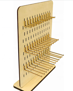 Cửa hàng bán lẻ <span class=keywords><strong>Countertop</strong></span> gỗ Keychain hiển thị đứng Rack cho bán đồ trang sức - Product Image 2