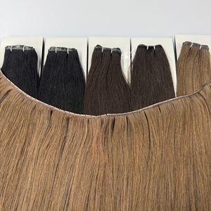 Extensions de cheveux humains naturels double drawn XO Invisible Weft Herrera Butterfly Weft Genius Holes - Product Image 2