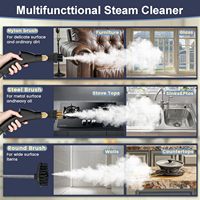 Nettoyeur Vapeur Électrique Multi-Appareils Ménagers, Stérilisateur à Haute Température, Portable, 2500W, 1200ml d'Eau