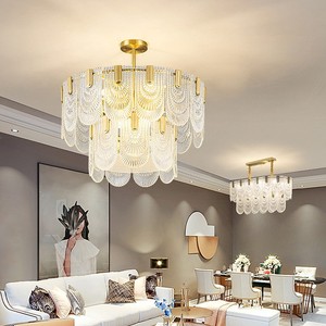 Exquisite Modern Bedroom Chandelier with Remote Control Acrylic Pendant <b>Light</b> for Bright Villa Living Room Design Sense - Product Image 5