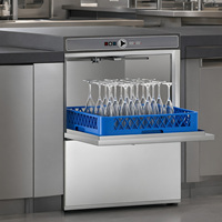 Lave-vaisselle professionnel sous comptoir pour cantines scolaires, rinçage haute température, désinfection, machine de lavage industrielle