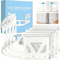 Fixations de draps antidérapantes pour coins, attaches de maintien pour draps pour maintenir la literie serrée et en place, compatibles avec la plupart des types de matelas