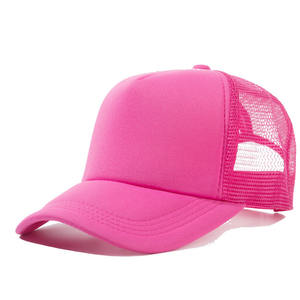 Vente en gros de chapeau de sport publicitaire <span class=keywords><strong>Pare</strong></span>-<span class=keywords><strong>soleil</strong></span> d'été Casquette de baseball en maille Casquette en <span class=keywords><strong>filet</strong></span> éponge bon marché Logo personnalisé. - Product Image 1